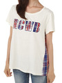 RCWB チェック ドッキング Tシャツ