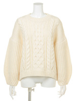 ケーブルショートニット