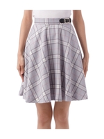 タータンチェックフレアスカート