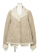 ボア付フェイクムートンコート