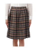 ミディ丈チェックフレアスカート