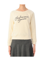 ロゴ刺しゅう入り裏毛プルオーバー