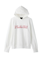 裏毛素材フロントロゴフードパーカ