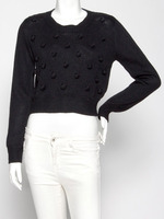 【riana】ポンポン付ニット