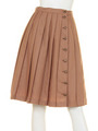 モチーフボタンプリーツスカート