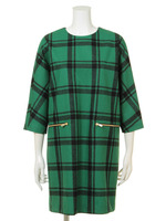 【GREED】Compression　Wool　Check　Dress