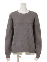 ケーブルアランタックニット