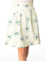 ハイウエストフラワースカート