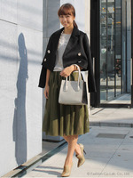 【DECEIVE..】リバーシブルミモレ丈スカート