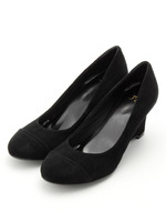 【低反発スポンジ入り】スエードウェッジパンプス