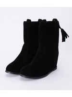 インヒールスエード調ブーツ