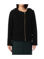 ノーカラージップアップジャケット