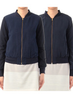 リバーシブルジップアップブルゾン