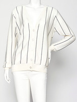 ピンストライプ柄カーディガン