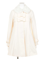 ダブルリボンＡラインコート