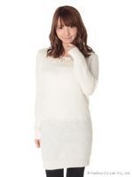 ビジューニットワンピース