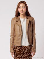 フェイクレザーライダースジャケット