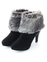 【MISCH MASCH friendship by EVOL】ファー2WAYボタンショートブーツ