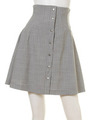フロントボタンフレアスカート