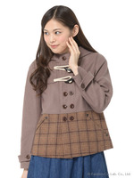 異素材MIXメルトンブルゾン