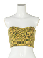 【FREE　PEOPLE】BANDEAU　DOTS　CROP　ドットブラトップ