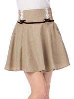 【Tralala】プチリボンツィードスカート