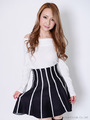ストライプpriニットフレアSK