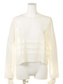 【BED&BREAKFAST】Viyella Tuck Blouse