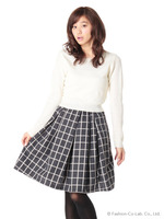 ニットドッキングワンピース