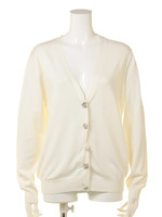 ビジュー付きニットカーディガン