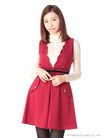 リボン釦ポケットスカラJSK 2