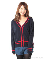 レタードニットカーディガン