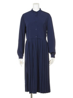 ハイネックプリーツミドルOP