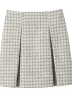 [L]千鳥柄ボックスタックスカート