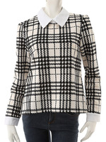 【ECURY】チェックドッキングトップス