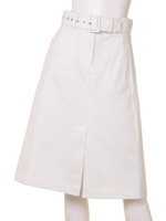 【GIRLY CASUAL】ベルト付台形ミディSK