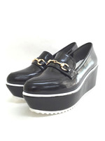 【R&E】厚底フラットビット付きマニッシュローファー