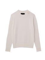 ワイドリブハイネックニット