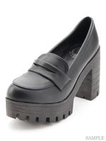 厚底ハイヒールパンプス