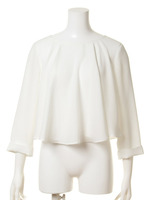 ショート丈フレアブラウス