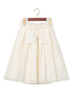 L55サッシュ付シアーギンガムタックフレア／SK