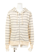 【BIJ】 ボーダー裏毛ショートパーカーCS