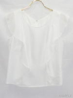 シャンブレー ブラウス