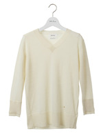 ピュアウール100Vネックプルオーバー