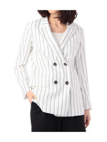 ストライプダブルテーラードジャケット