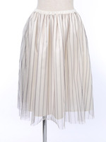 チュールストライプスカート