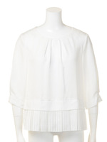 ヘムプリーツブラウス