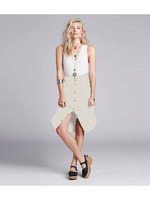 前ボタンロングスカート