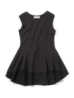 カノコ裾フレア切替チュニック