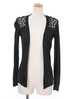 バックレース前縛りカーデ